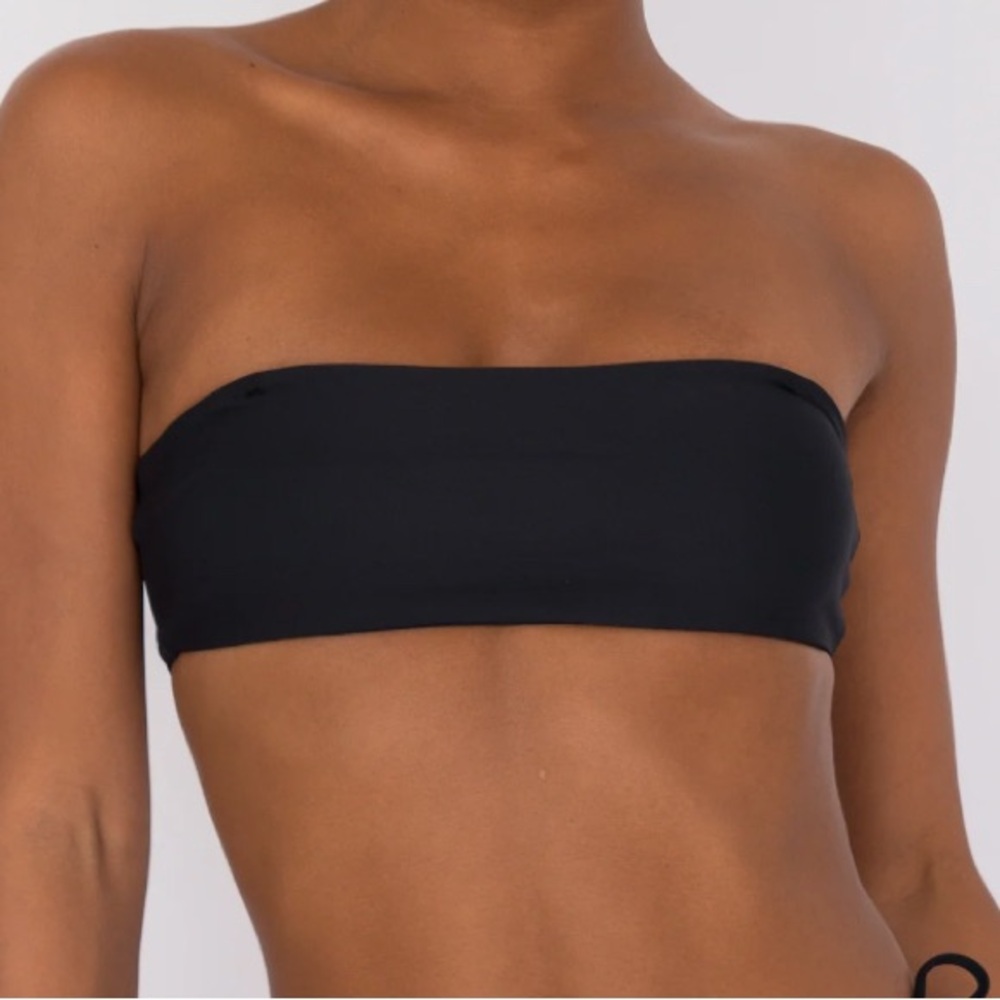 Skatie Black Bandeau Bikini Top